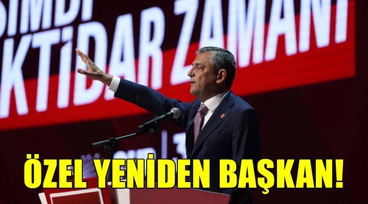 Özgür Özel, bin 333 geçerli oyun hepsini alarak yeniden genel başkan!