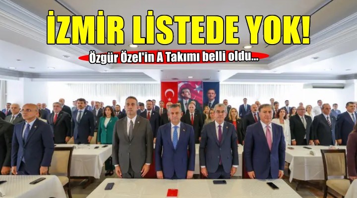 Özgür Özel'in A Takımı belli oldu... İzmir listede yok!