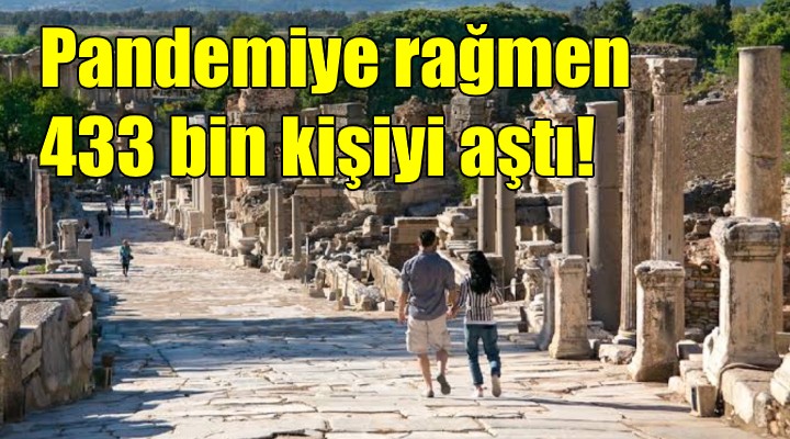 Pandemiye rağmen ziyaretçi sayısı 433 bini aştı