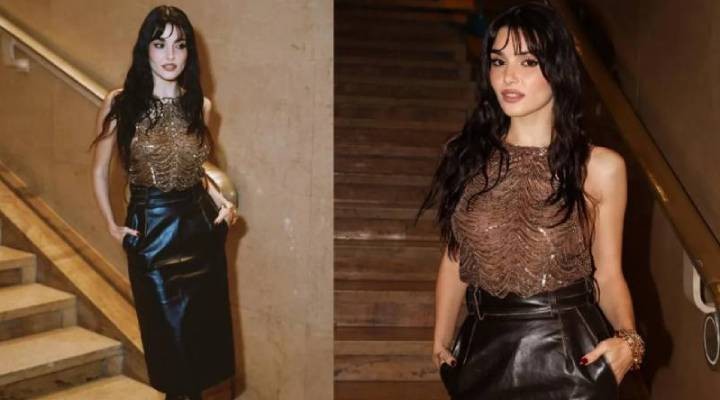 Paris Moda Haftası na katılan Hande Erçel in çizmeleri gündem oldu