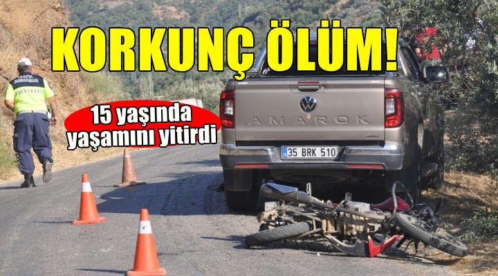 Pikapla motosiklet çarpıştı: 1 ölü, 1 yaralı