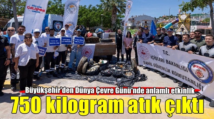 Plajdan 750 kilogram atık toplandı