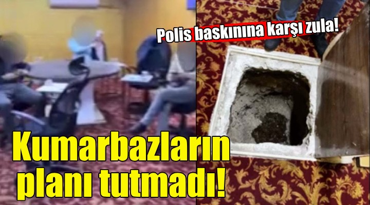 Polis baskını için özel zula yapmışlar!