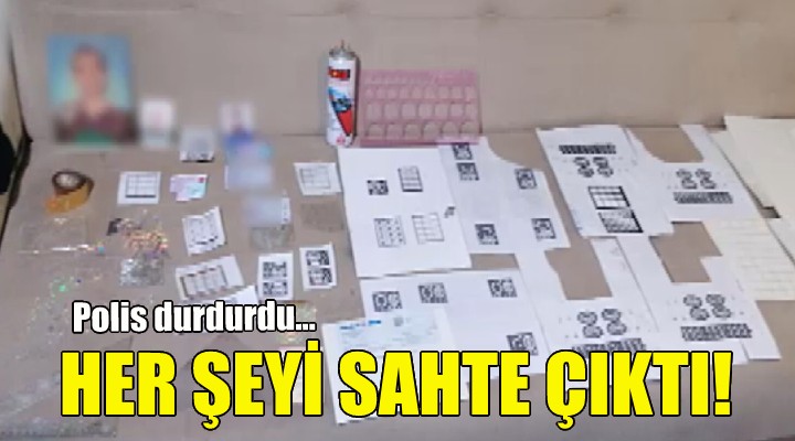 Polis durdurdu... Her şeyi sahte çıktı!