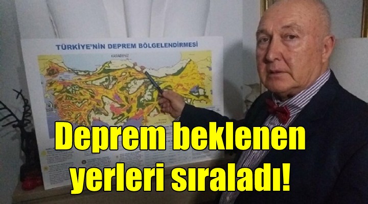 Prof. Dr. Ercan gelecek 100 yılın olası depremlerini sıraladı