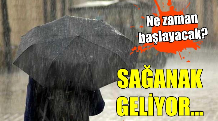 SAĞANAK GELİYOR... Ne zaman başlayacak