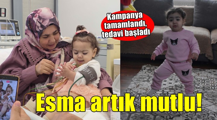 SMA lı Esma nın tedavisi başladı!