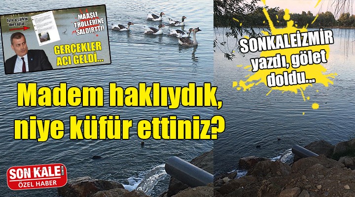 SONKALEİZMİR yazdı, gölet doldu...   Madem haklıydık, niye küfür ettiniz?