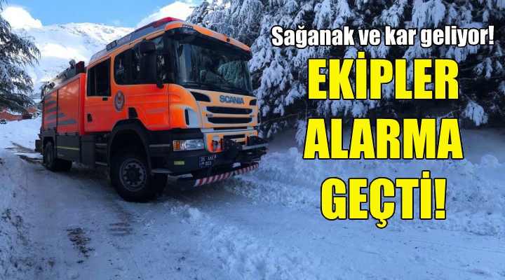 Sağanak ve kar geliyor... Ekipler alarma geçti!