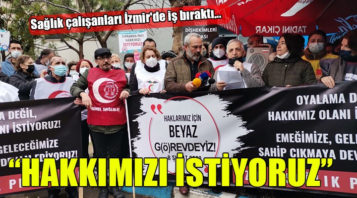 Sağlık çalışanları İzmir de  G(ö)revde ...