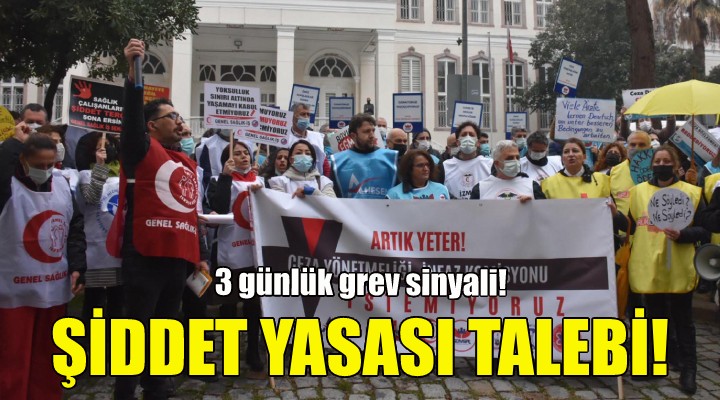 Sağlık çalışanları İzmir de iş bıraktı!