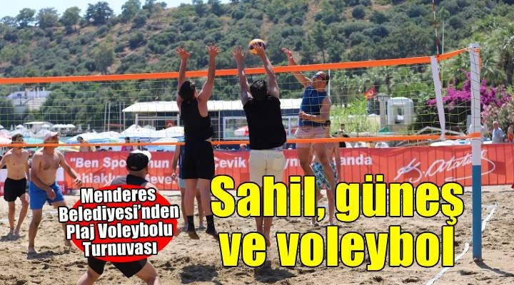 Sahil, güneş ve voleybol