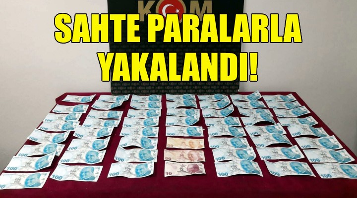 Sahte paralarla yakalandı!