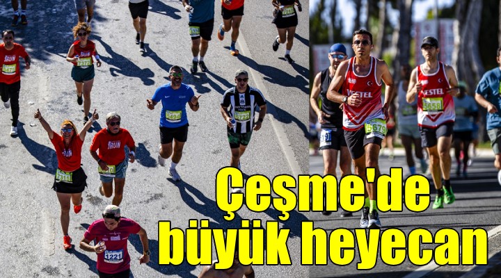 Salomon Çeşme Yarı Maratonu koşuldu...