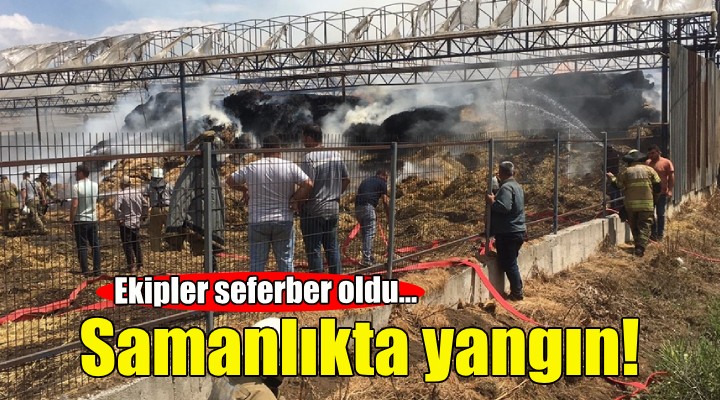 Samanlıkta korkutan yangın!