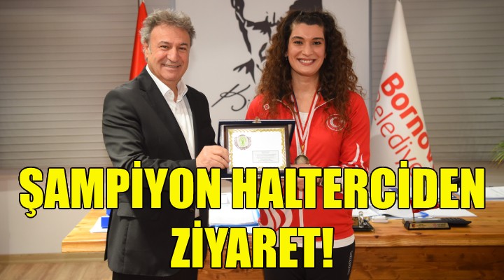 Şampiyon halterciden İduğ’a ziyaret!