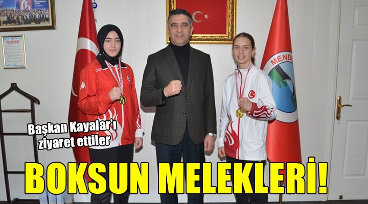 Şampiyon sporculardan Başkan Kayalar a ziyaret