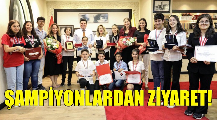 Şampiyonlardan Başkan Kılıç a ziyaret!