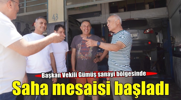 Sanayi bölgesinde saha mesaisi başladı