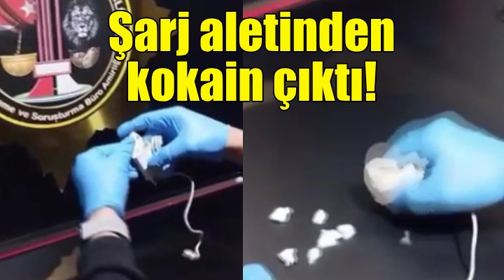 Şarj aletinden kokain çıktı!