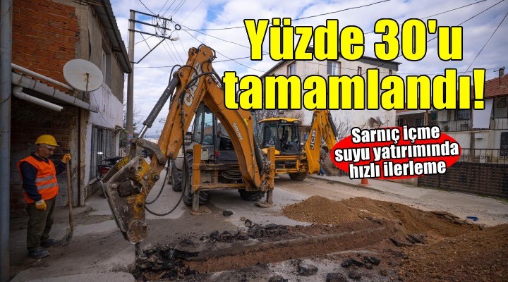Sarnıç’ta içme suyu yatırımı hızla ilerliyor