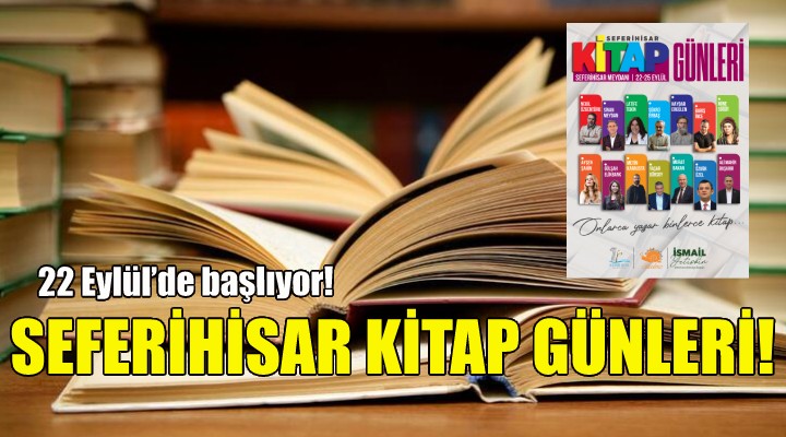 Seferihisar Kitap Günleri için geri sayım!