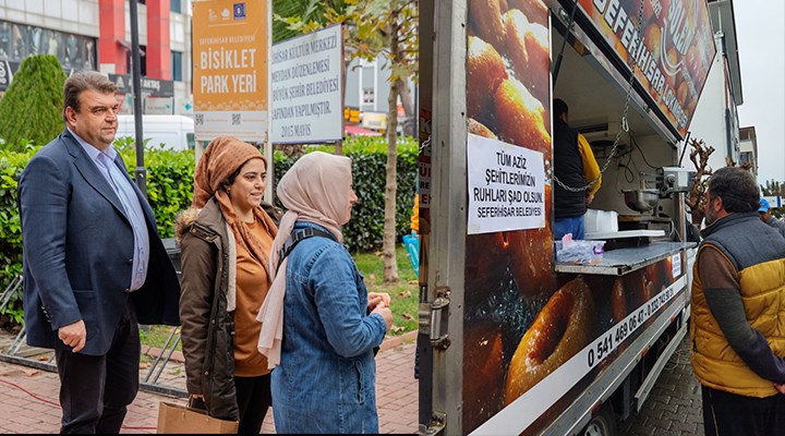 Seferihisar da 12 şehit için lokma dağıtıldı