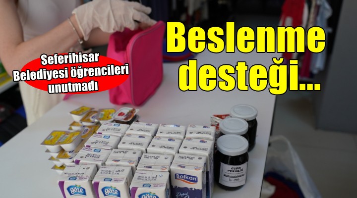 Seferihisar da çocuklara beslenme desteği