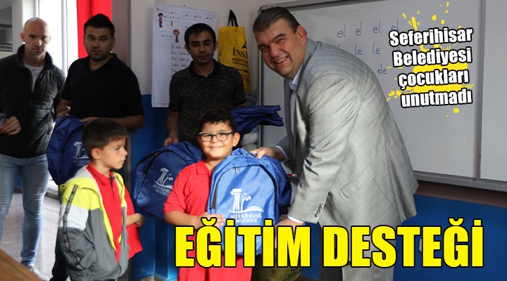 Seferihisar da çocuklara eğitim desteği