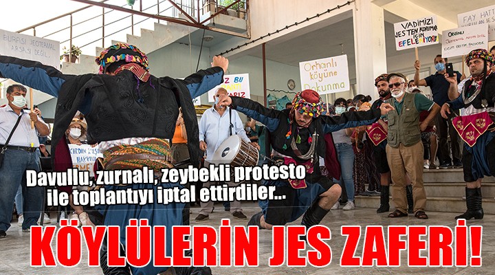 Seferihisar da köylülerin JES zaferi...