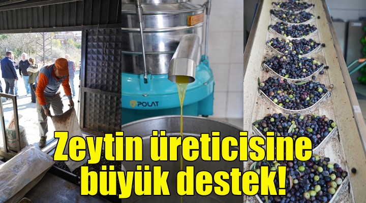 Seferihisar’da zeytin üreticisine büyük destek!