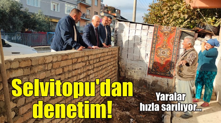 Selvitopu dan su baskını ve asfalt denetimi!