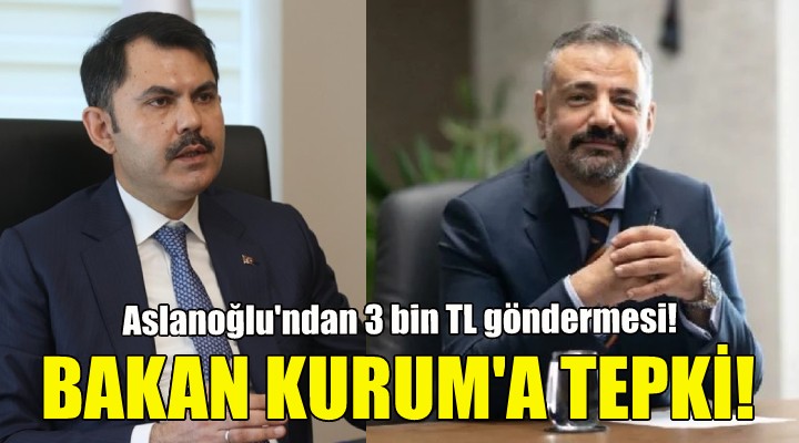 Şenol Aslanoğlu dan Bakan Kurum a İzmir tepkisi!