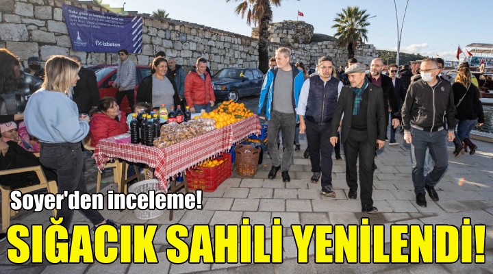 Sığacak sahili yenilendi!