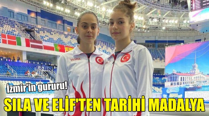 Sıla ve Elif ten tarihi madalya!