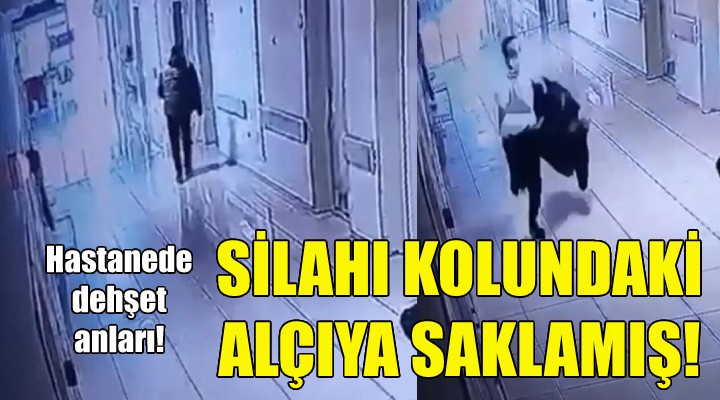 Silahı kolundaki alçıya saklamış!