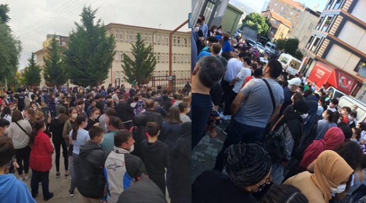 Sınav öncesi dehşete düşüren görüntüler