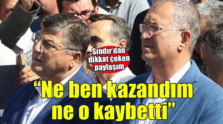 Sındır dan dostluk mesajı...  Ne ben kazandım ne o kaybetti 