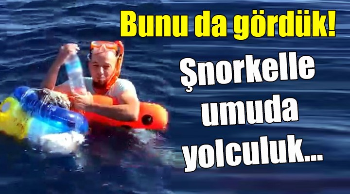 Şnorkelle umuda yolculuk