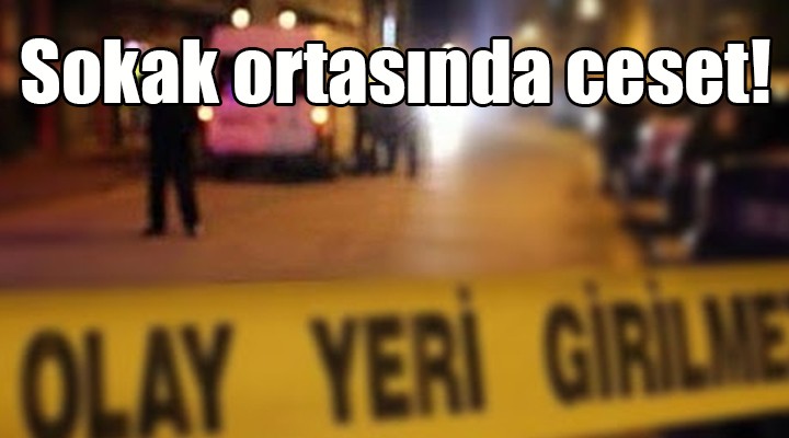 Sokak ortasında erkek cesedi bulundu