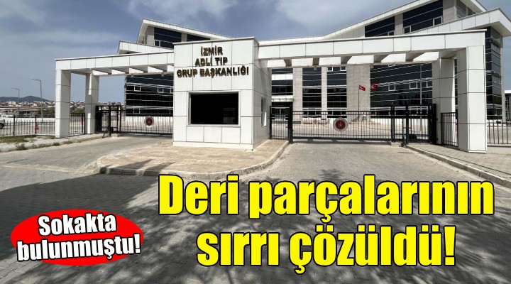 Sokaktaki insan derisi parçalarının sırrı çözüldü!