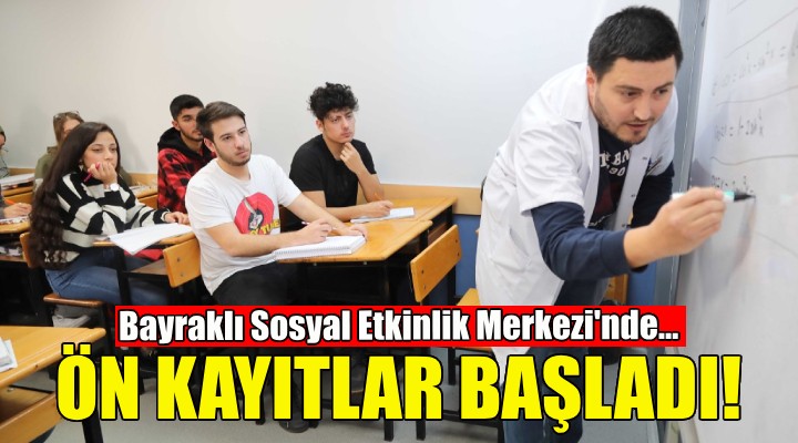 Sosyal etkinlik merkezinde ön kayıtlar başladı!