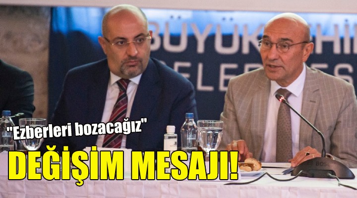 Soyer den değişim mesajı!