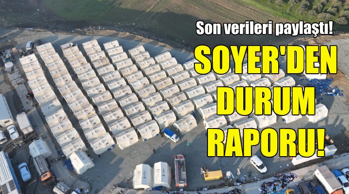 Soyer den durum raporu... Büyükşehir ekipleri tam kapasiteyle deprem bölgesinde!