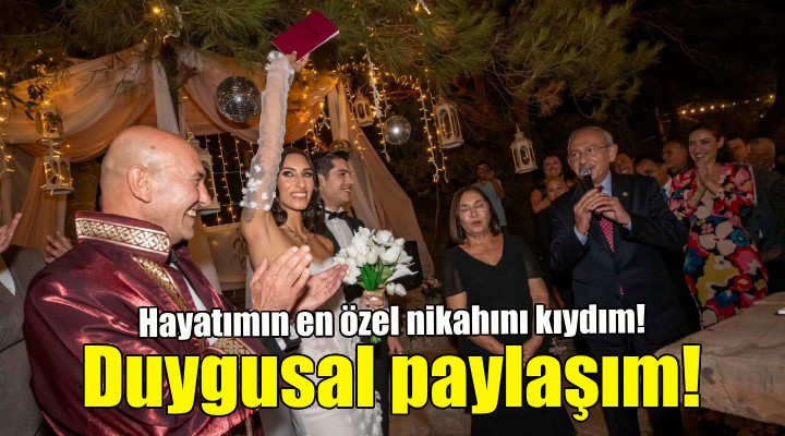 Soyer den duygusal paylaşım: Hayatımın en özel nikahını kıydım!