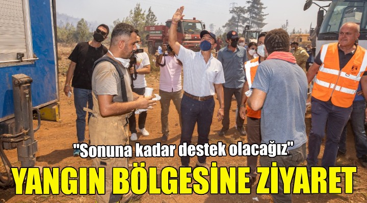 Soyer den yangın mağdurlarına ziyaret!