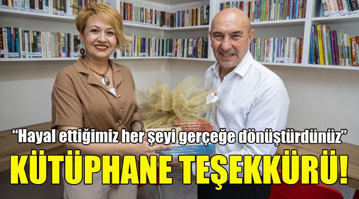 Soyer e kütüphane teşekkürü!