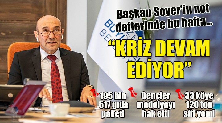 Soyer in not defterinde bu hafta...  KRİZ DEVAM EDİYOR 