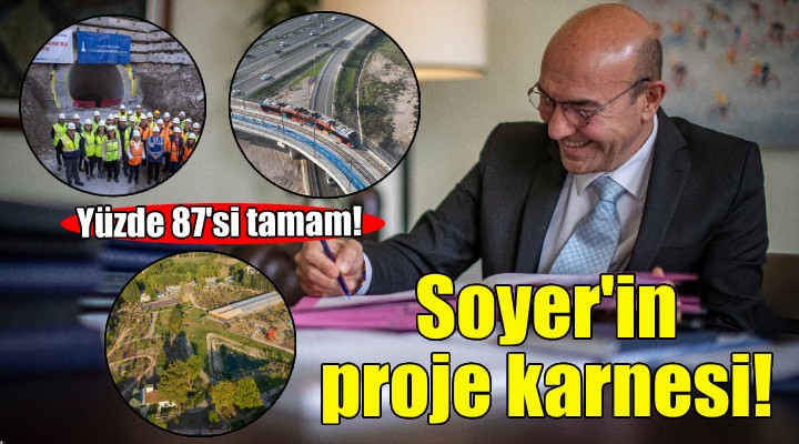 Soyer in proje karnesi: Yüzde 87 si tamam!