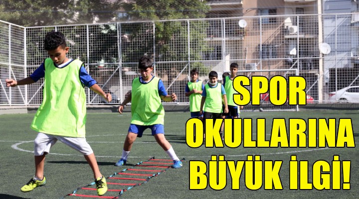 Spor okullarına büyük ilgi!